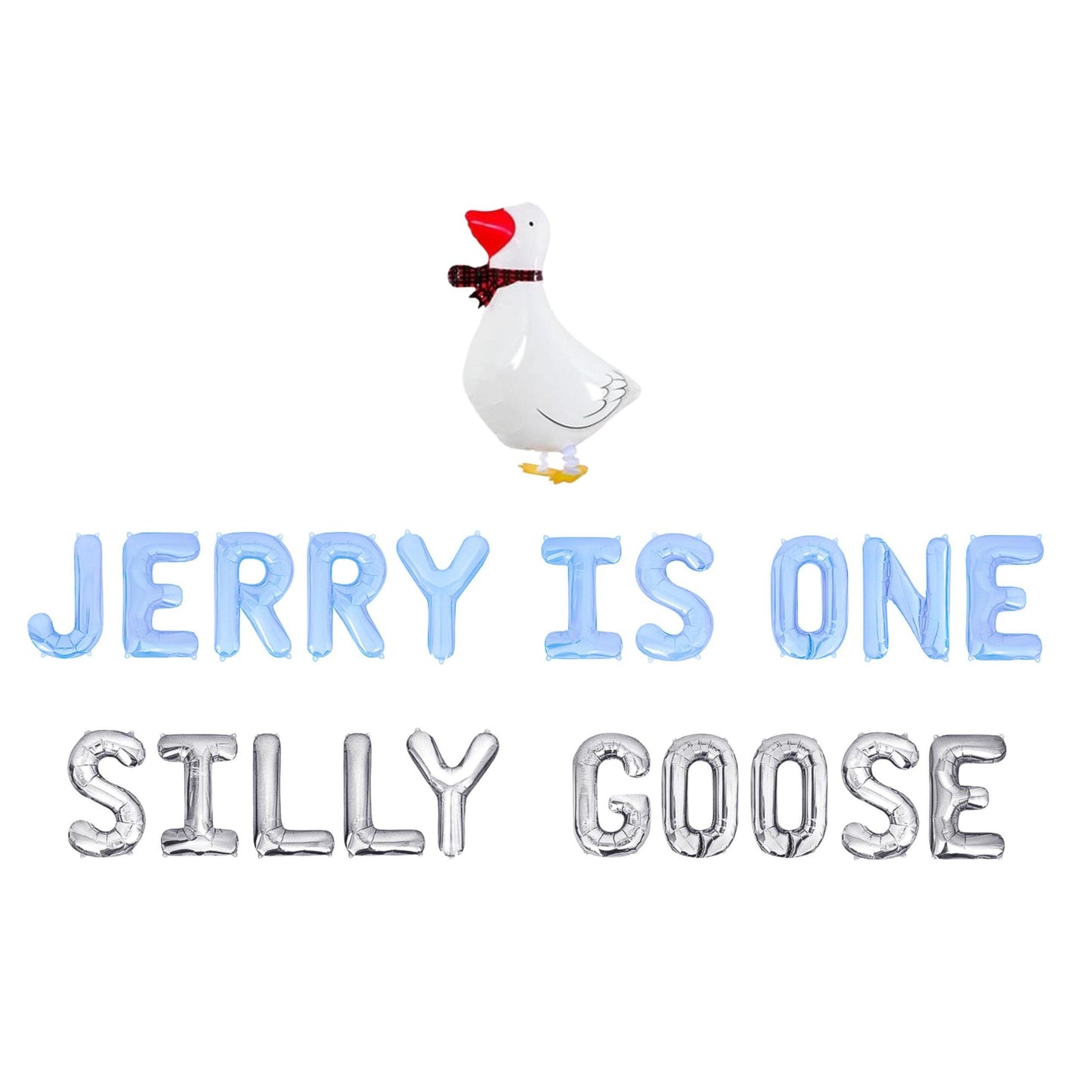 One Silly Goose Custom Name Letter Balloon Kit