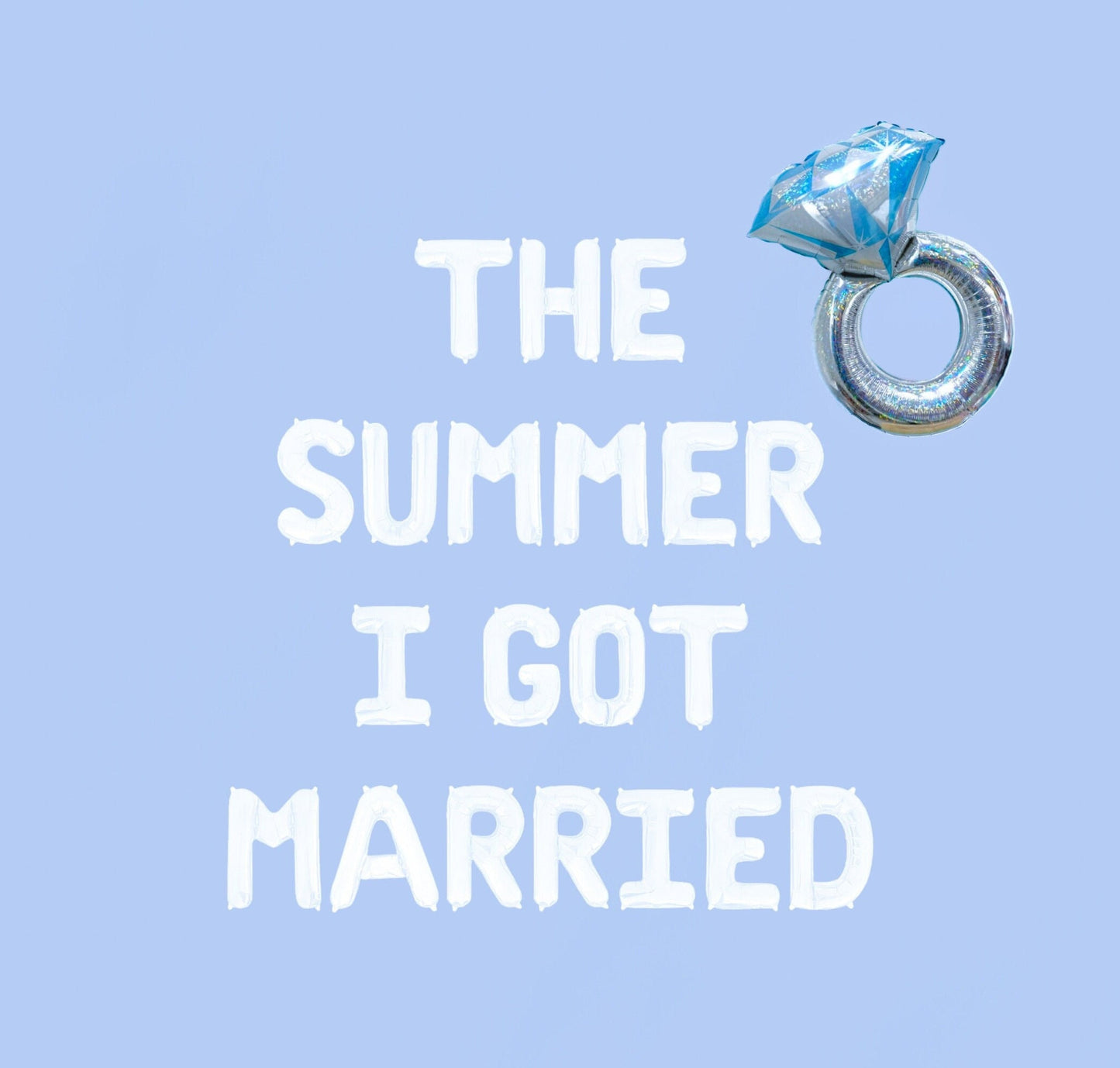 The Summer I Got Married Letter Balloon Kit