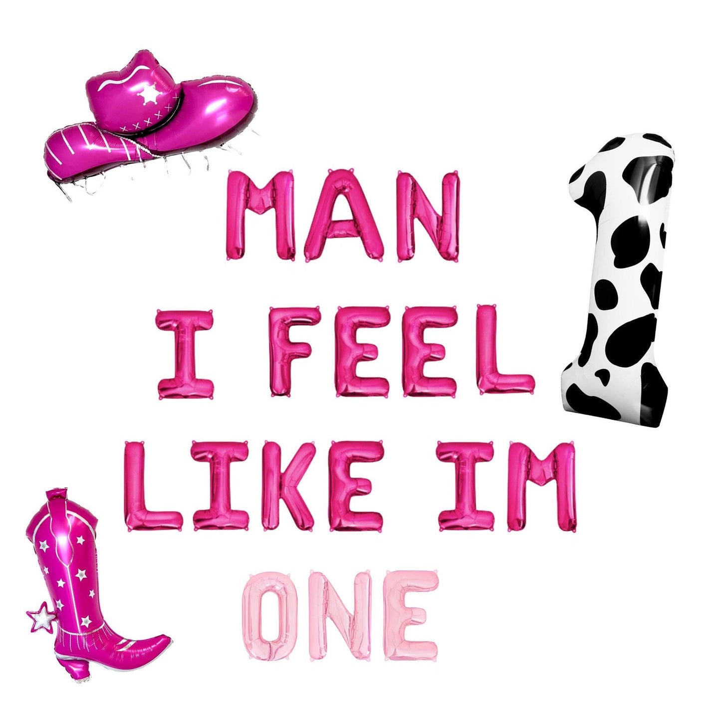 Man I Feel Like Im One Letter Balloon Kit