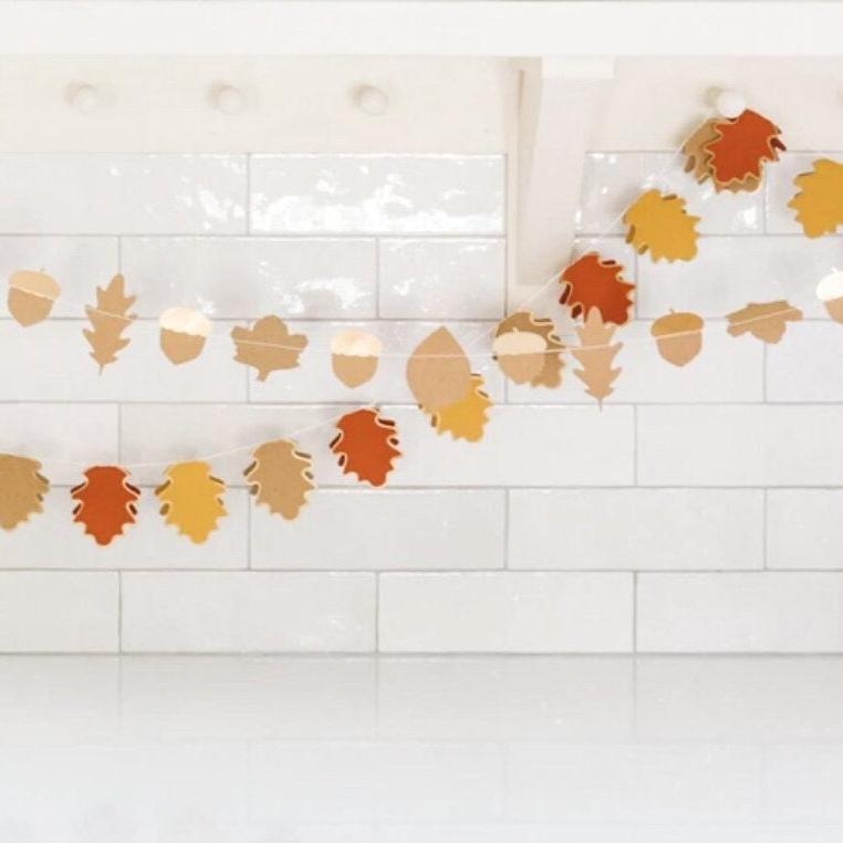 Fall Leaf And Acorn Banner