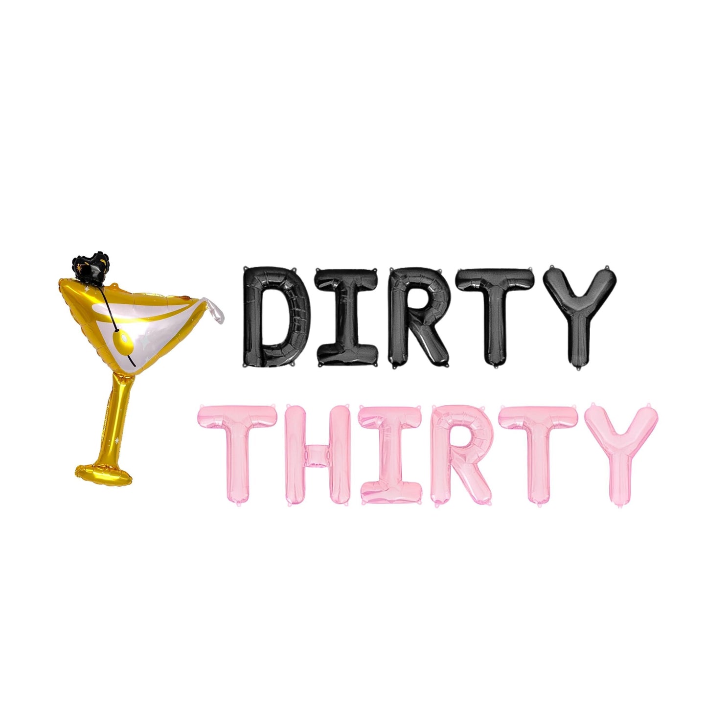 Dirty Thirty Letter Balloon Kit