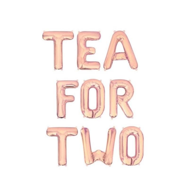 Tea For Two Letter Balloon Kit