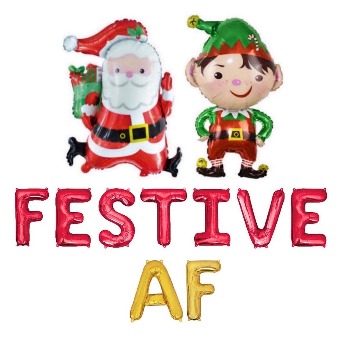 Festive Af Letter Balloon Kit