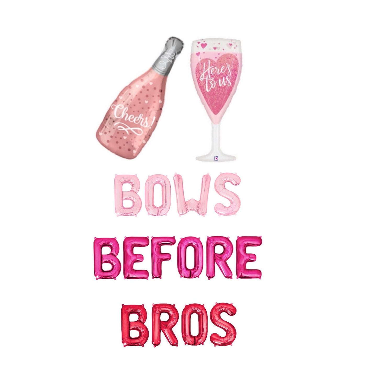 Bows Before Bros Letter Balloon Kit