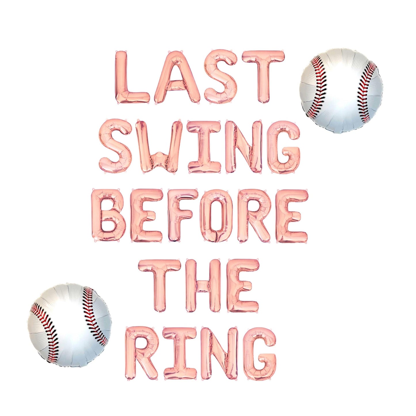 Last Swing Before The Ring Letter Balloon Kit