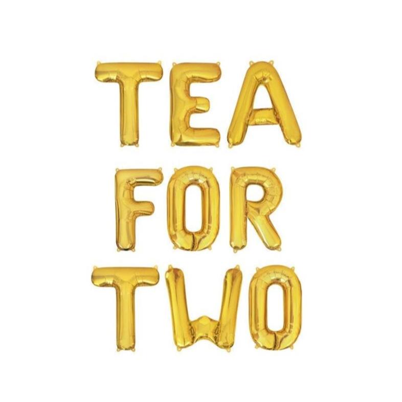 Tea For Two Letter Balloon Kit