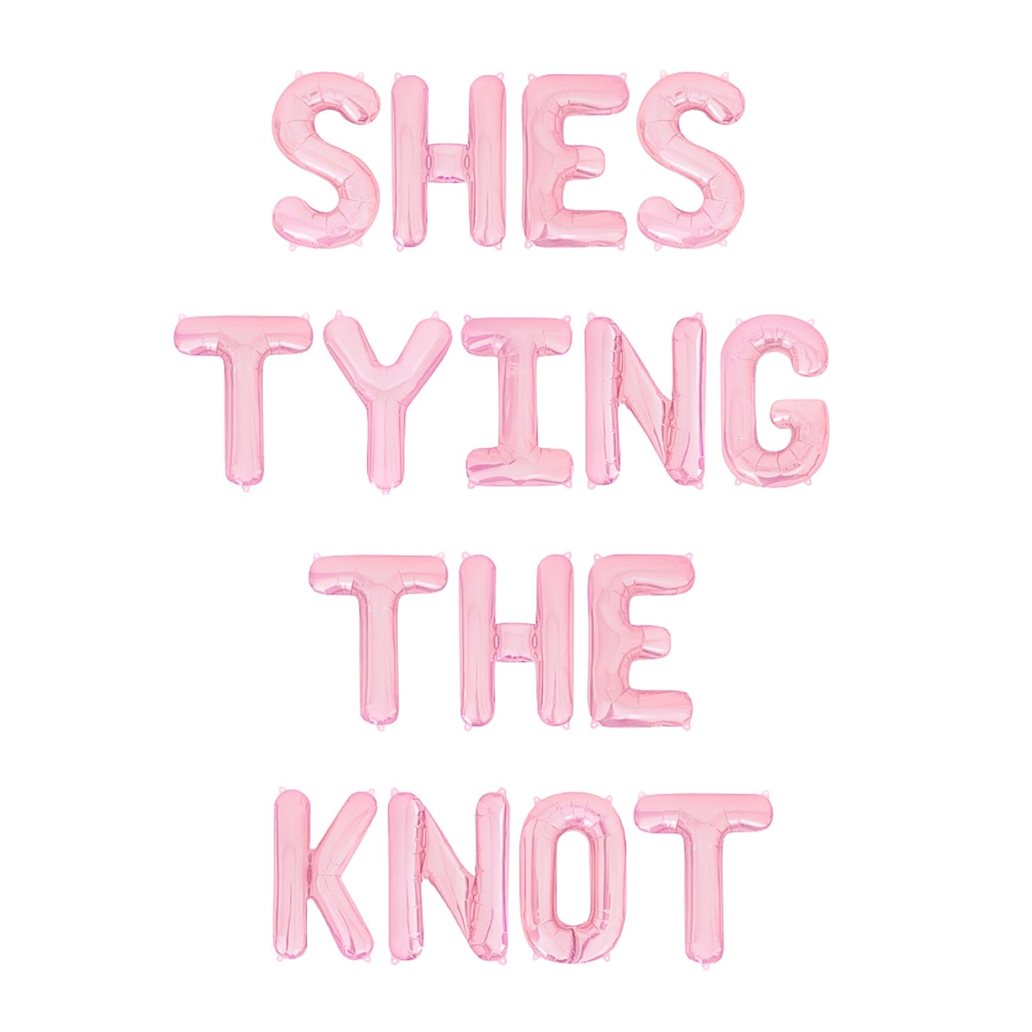 She's Tying The Knot Letter Balloon Kit