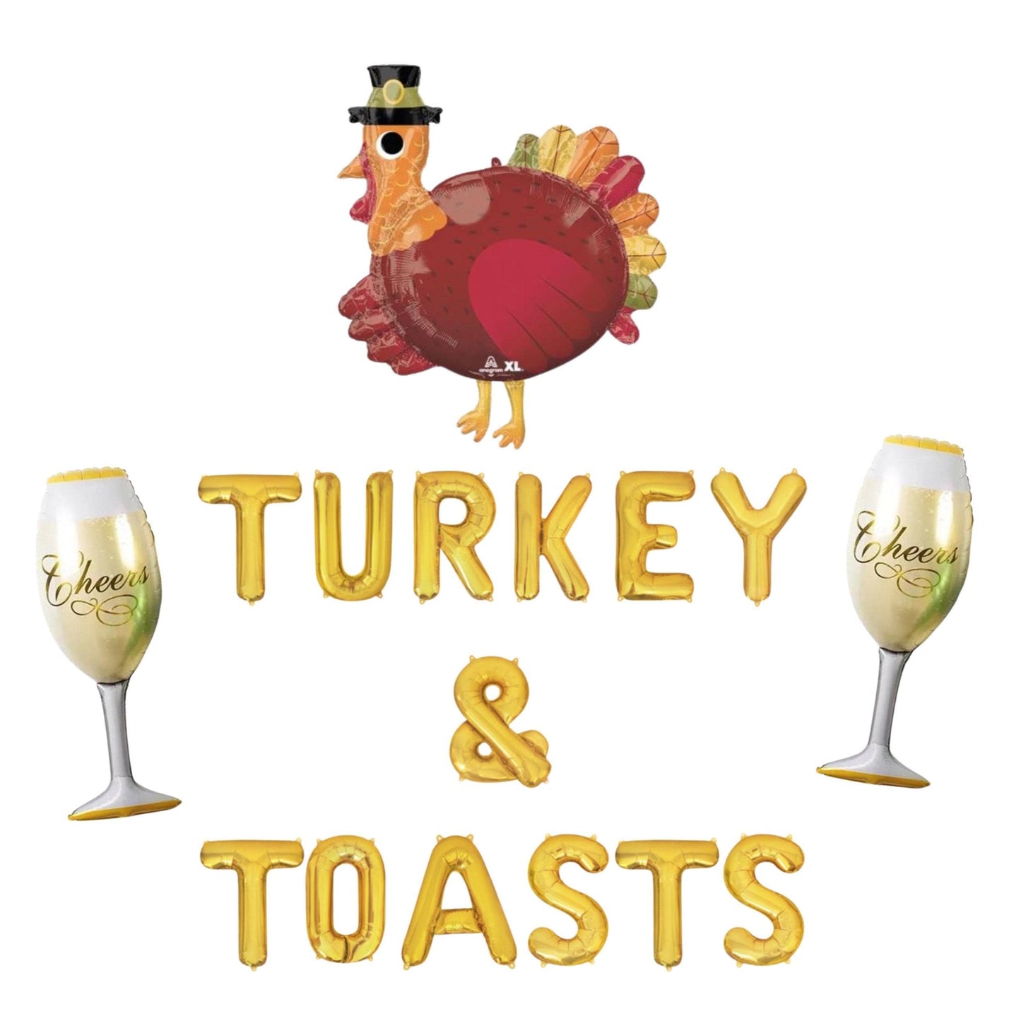 Turkey & Toasts Letter Balloon Kit