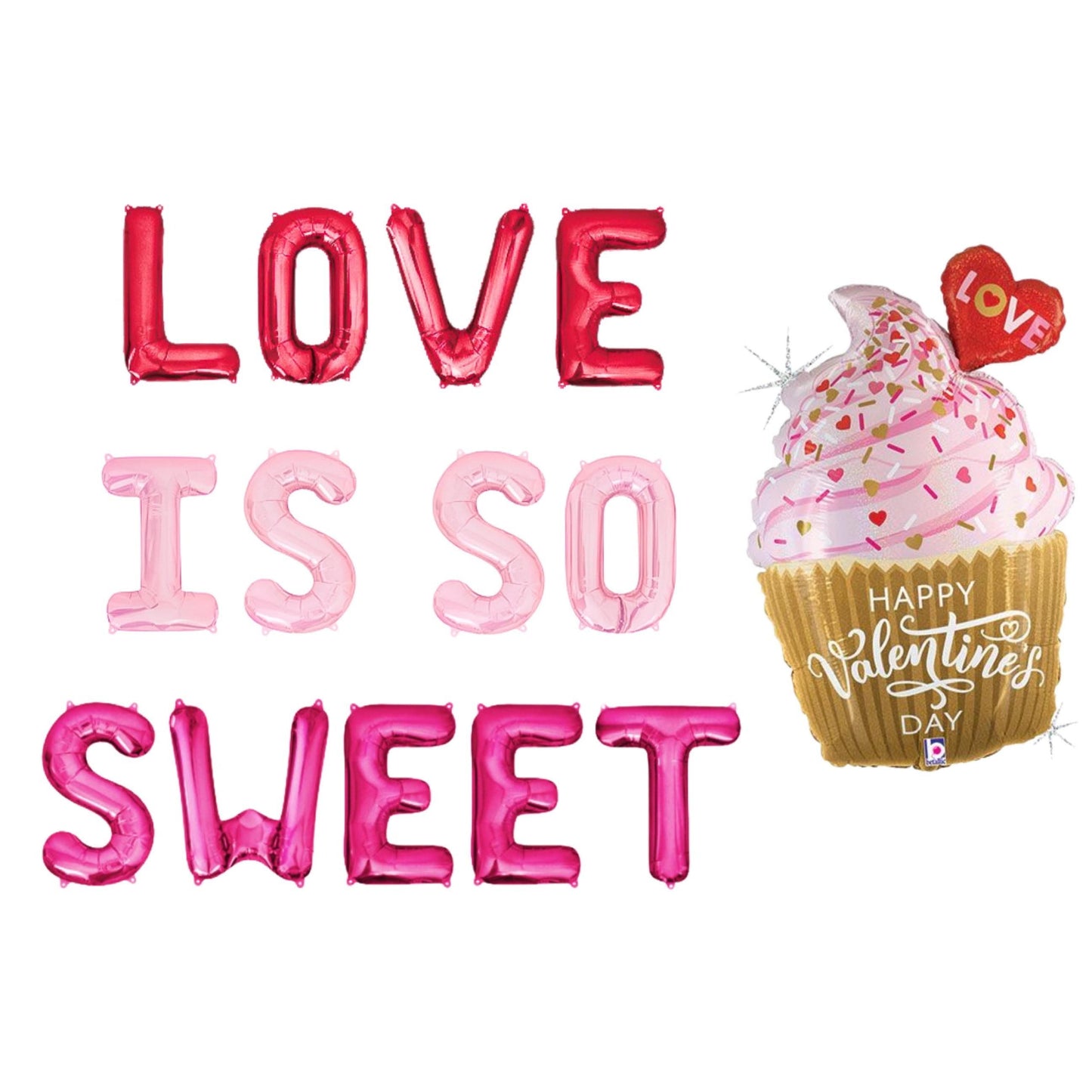 Love Is So Sweet Letter Balloon Kit