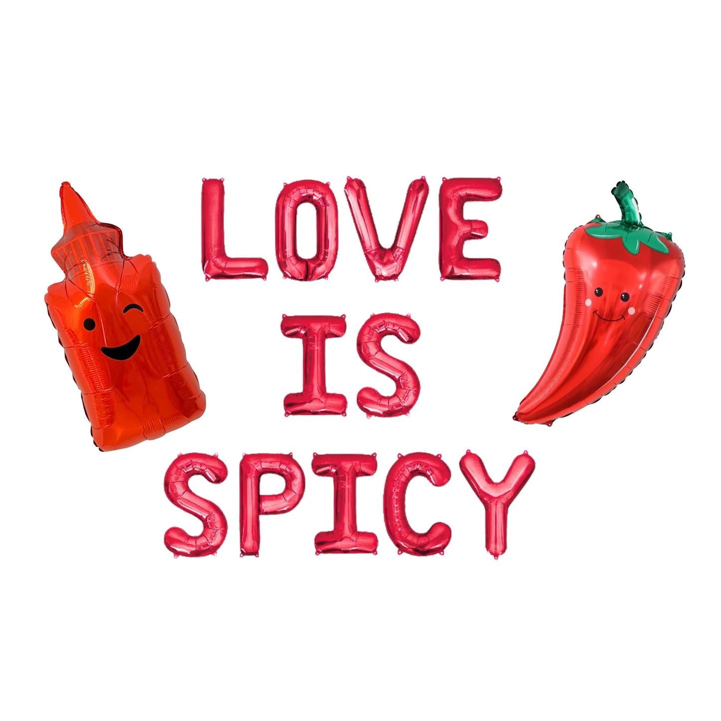 Love Is Spicy Letter Balloon Kit