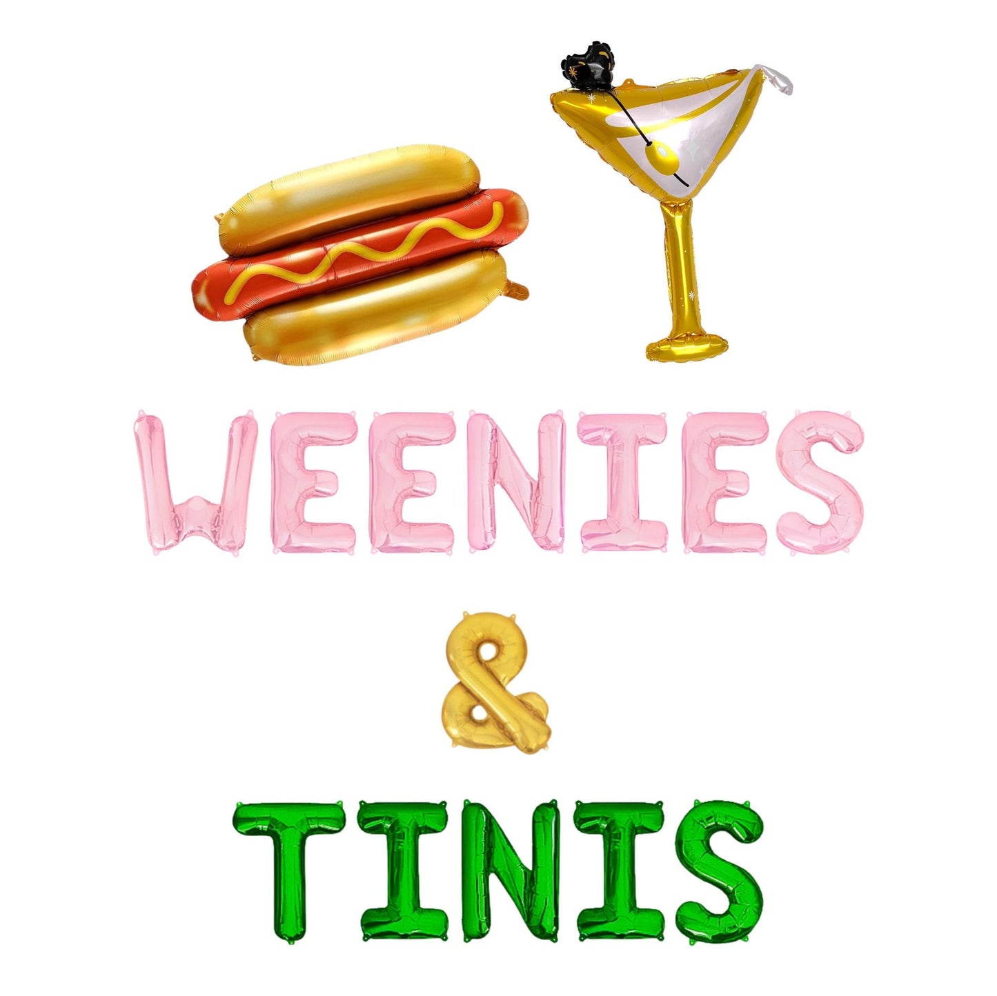 Weenies & Tinis Letter Balloon Kit