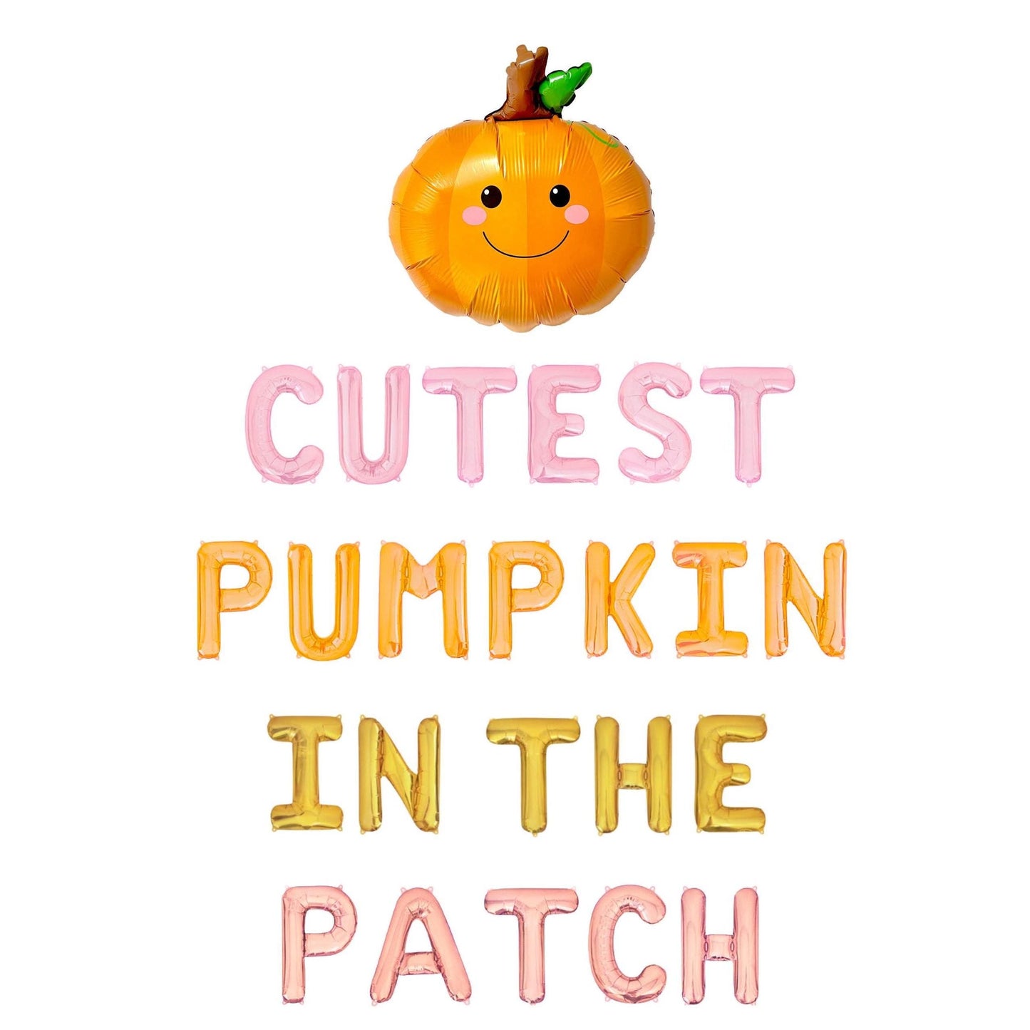 Cutest Pumpkin In The Patch Letter Balloon Kit