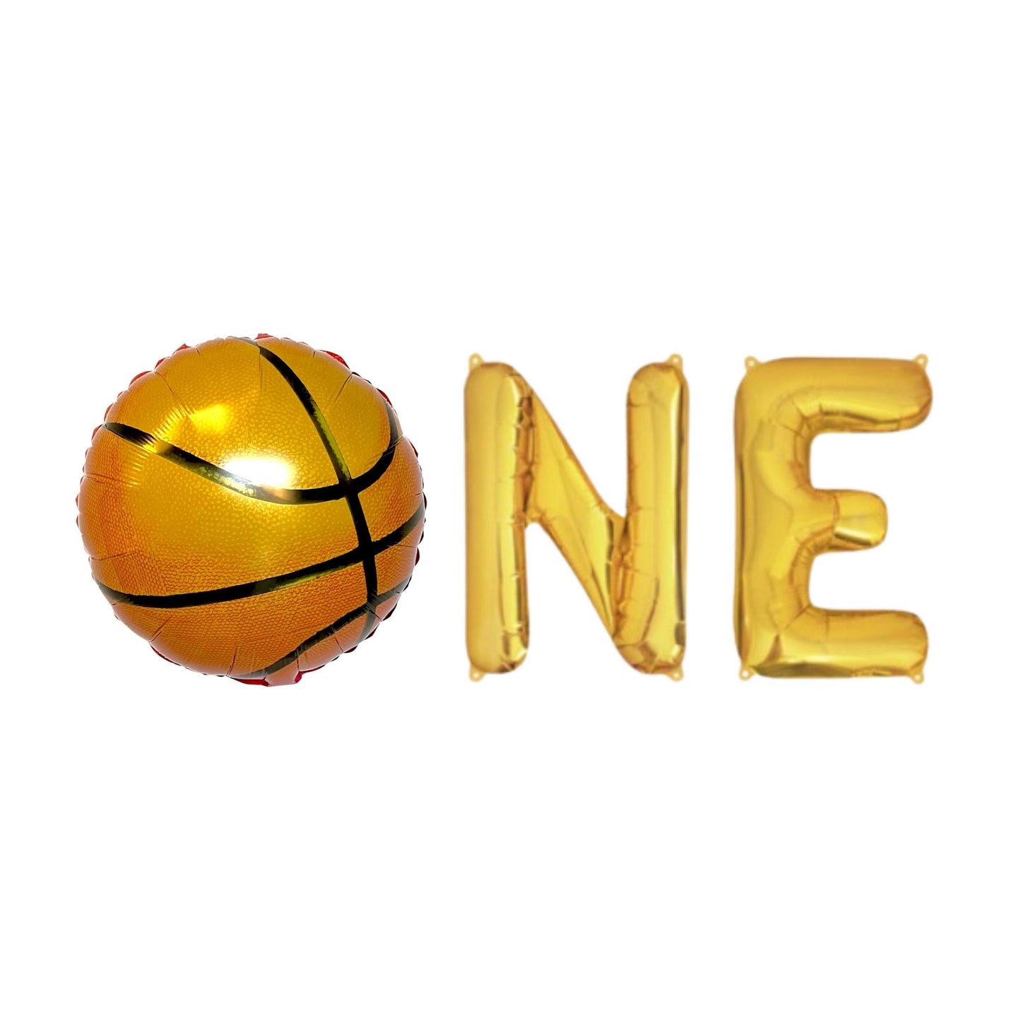 Basketball One Letter Balloon Kit