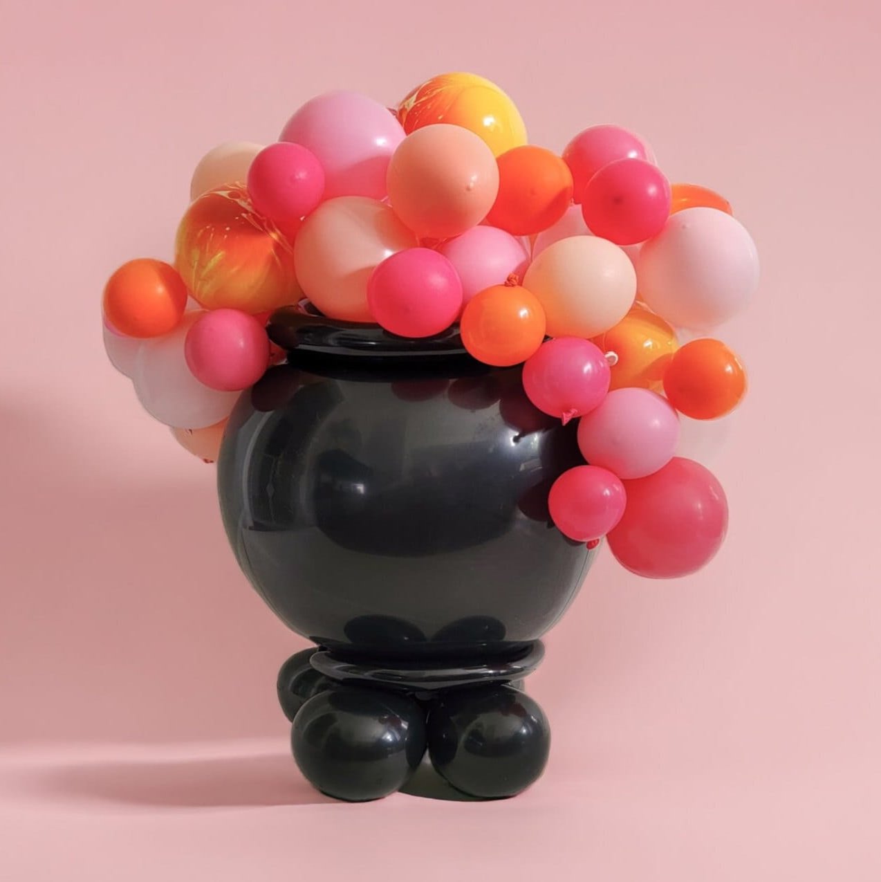 Pink and Orange Cauldron Balloon Kit
