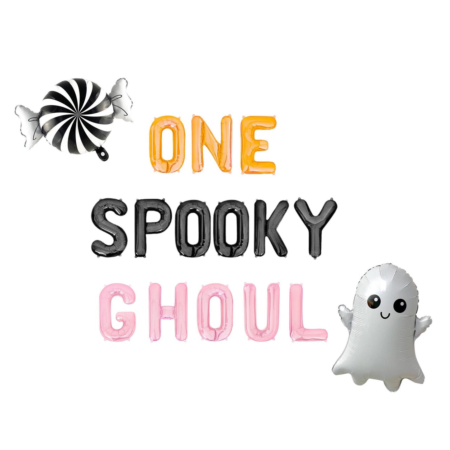 One Spooky Ghoul Letter Balloon Kit