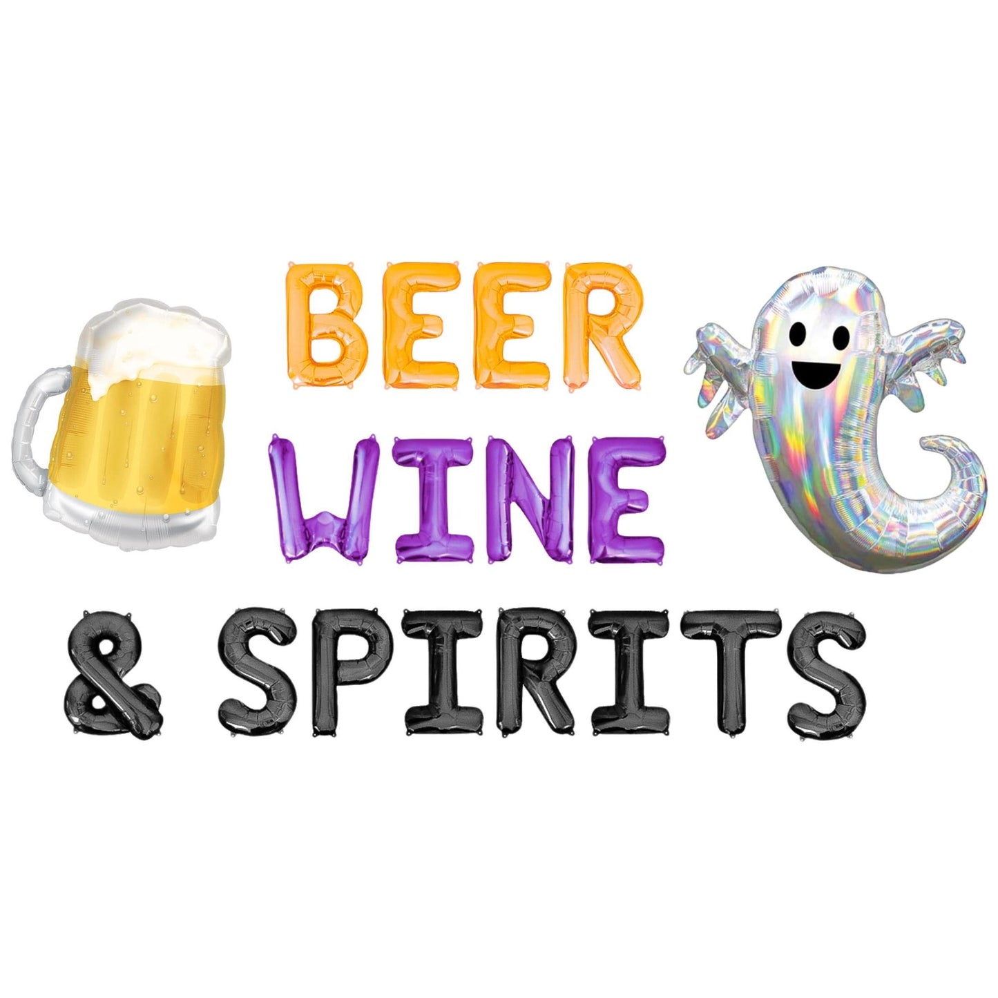 Beer Wine & Spirits Letter Balloon Kit