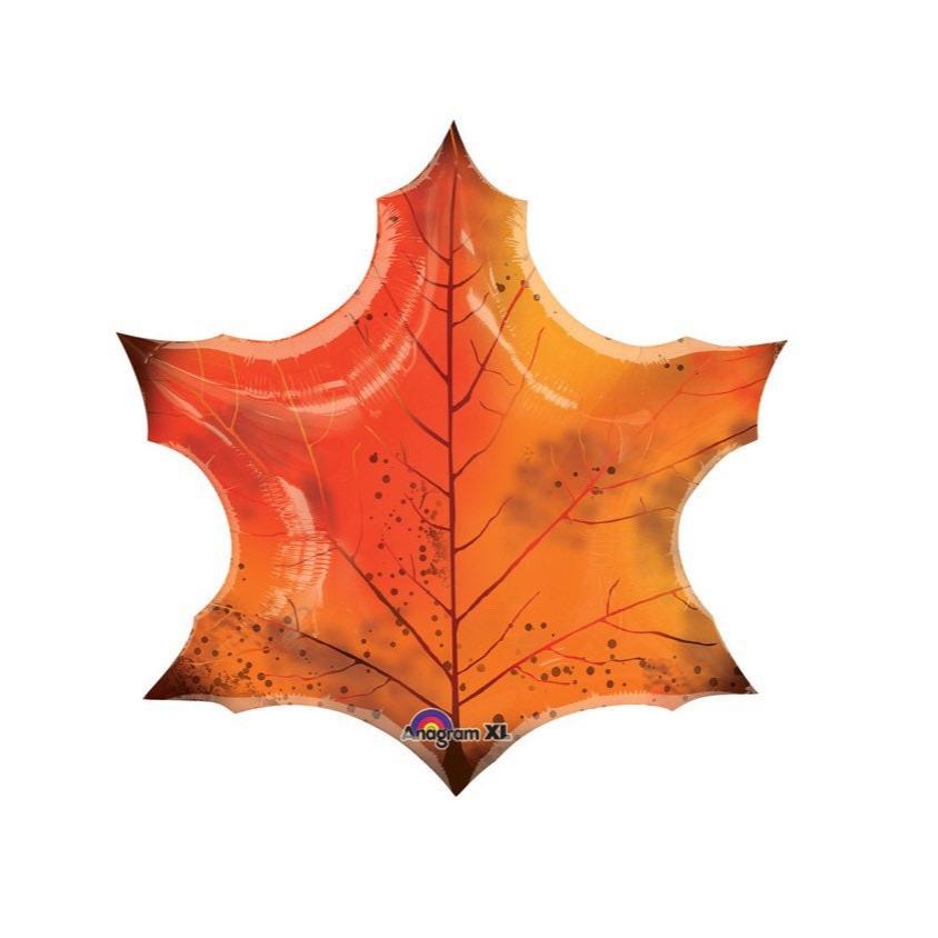 Orange Leaf Balloon