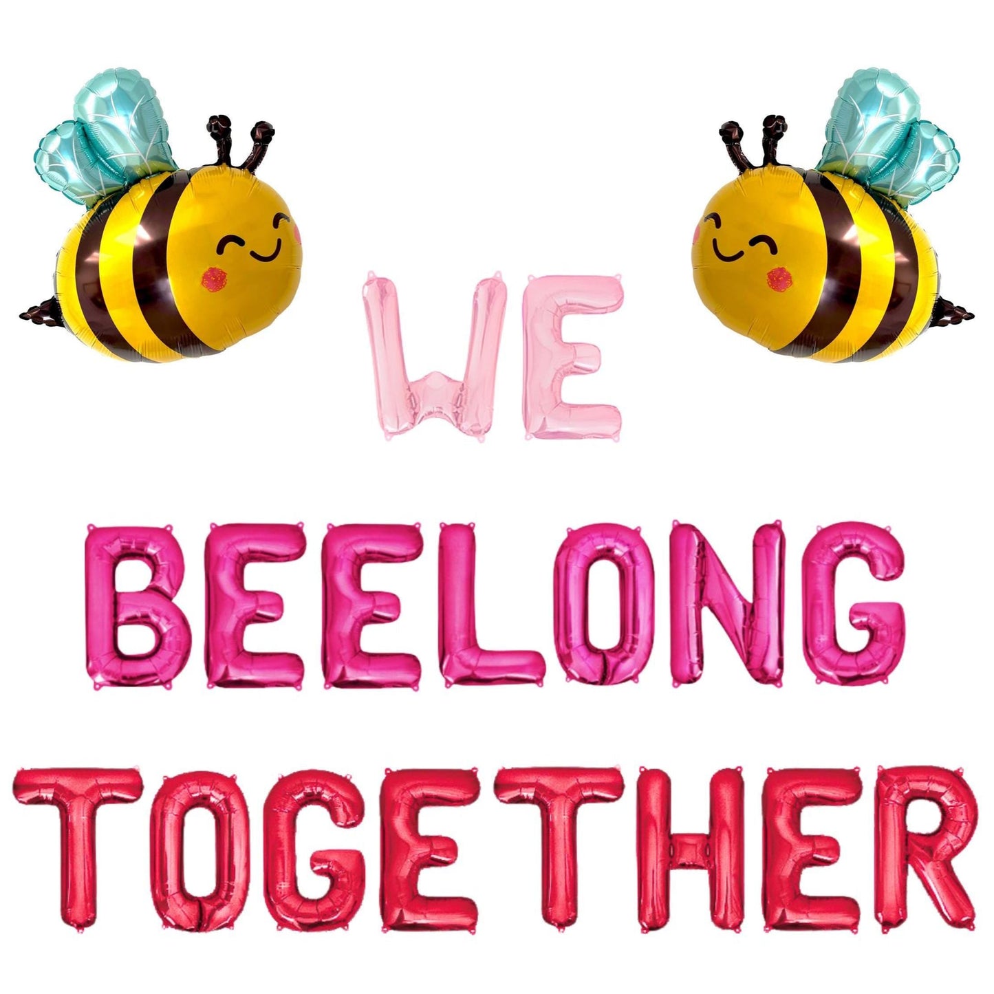 We Beelong Together Letter Balloon Kit