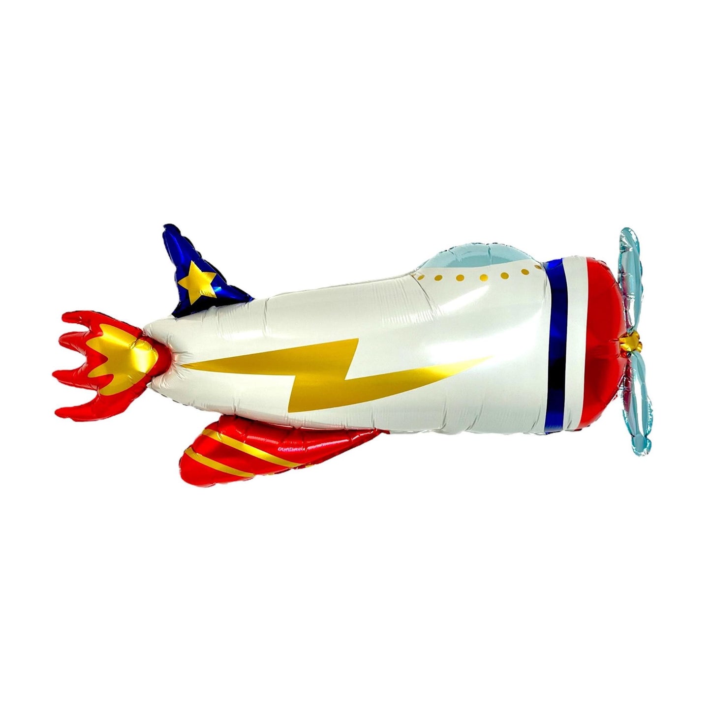 Retro White Airplane Balloon