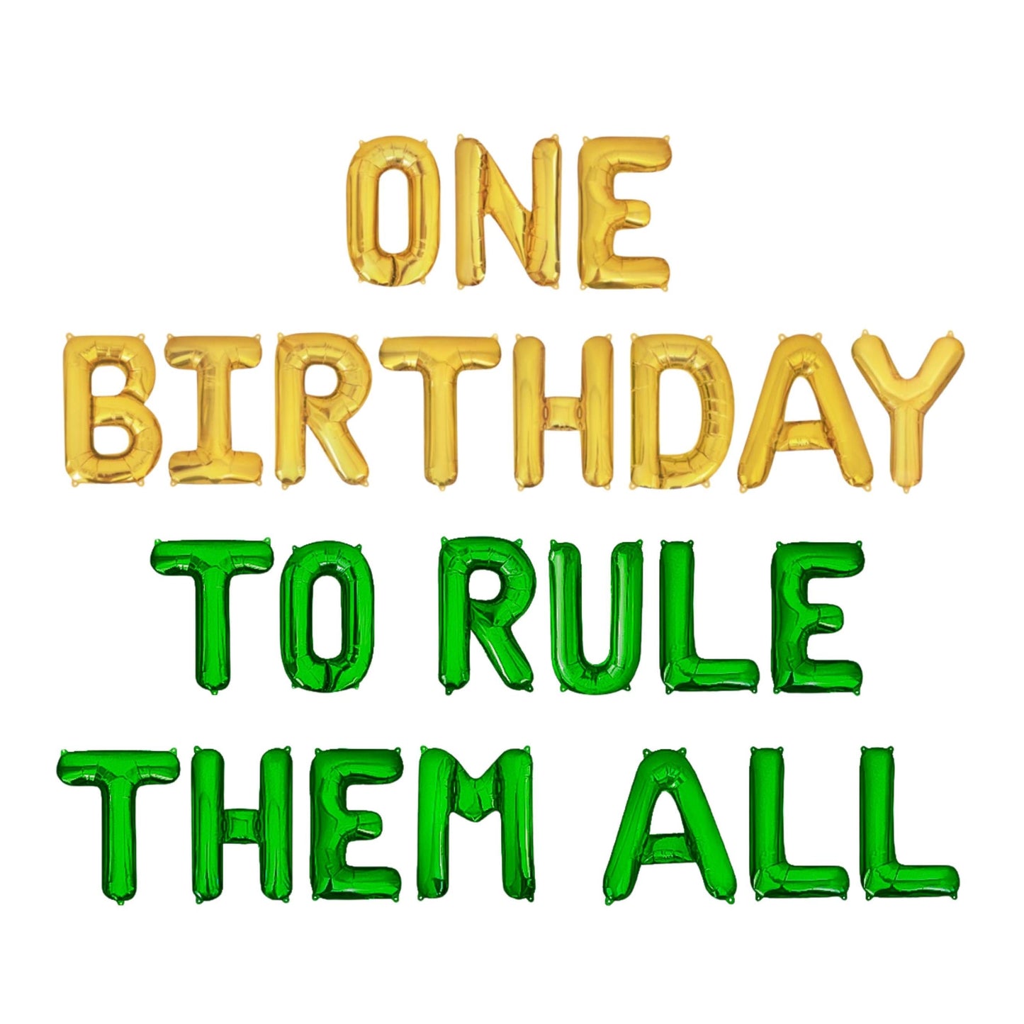 One Birthday To Rule Them All Letter Balloon Kit