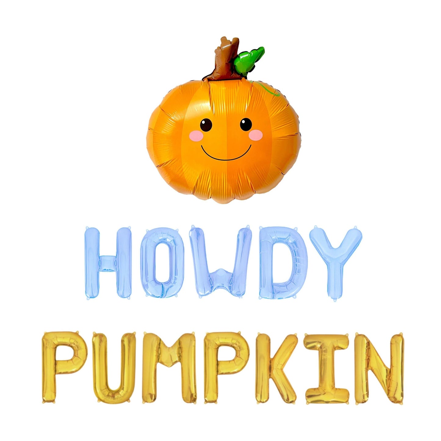 Howdy Pumpkin Letter Balloon Kit