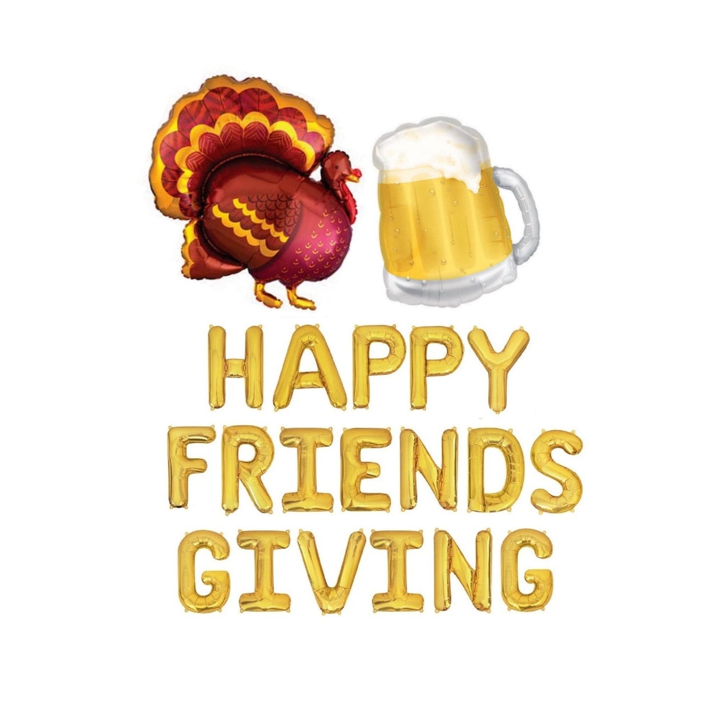 Happy Friendsgiving Letter Balloon Kit