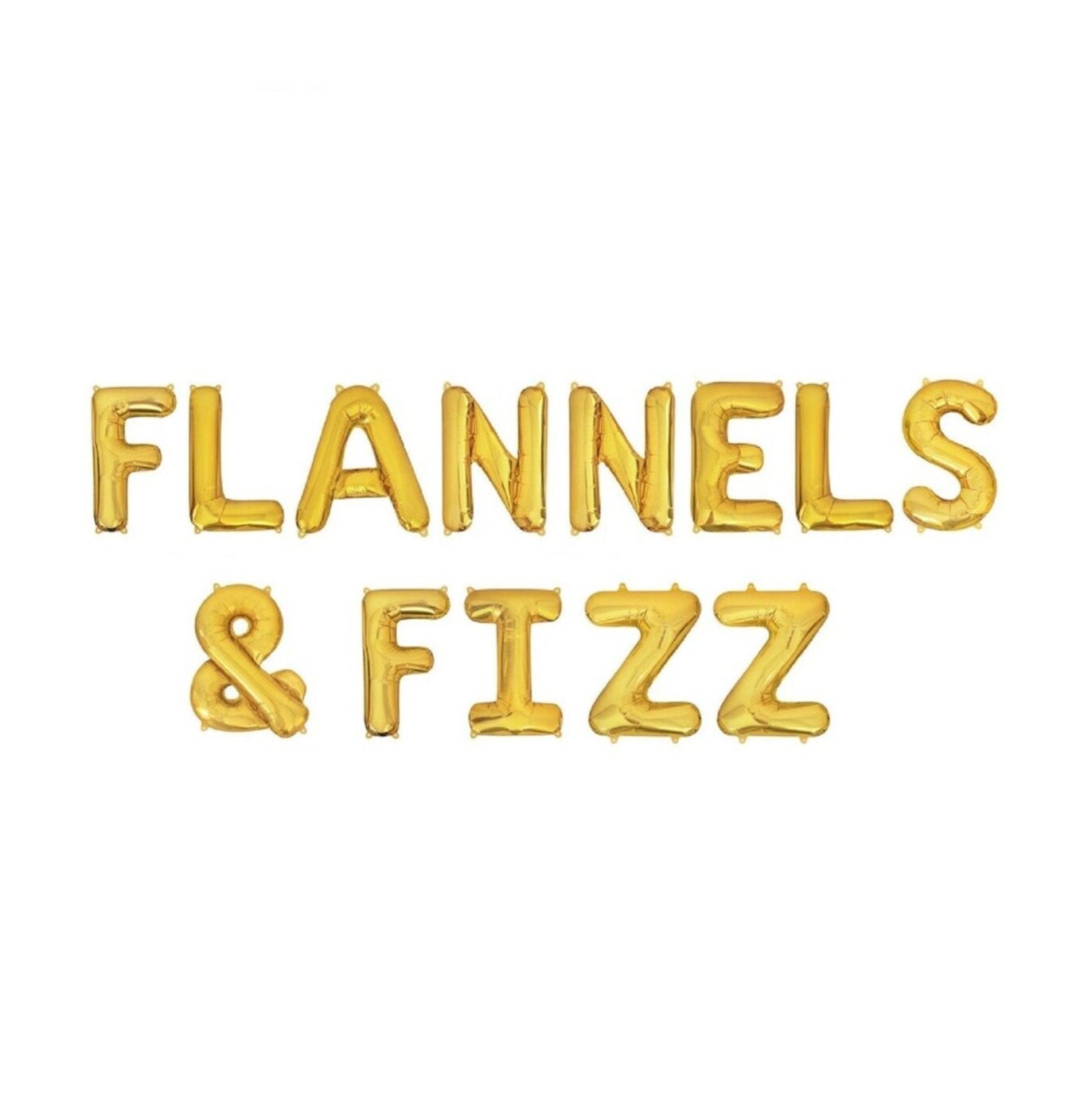 Flannels & Fizz Letter Balloon Kit
