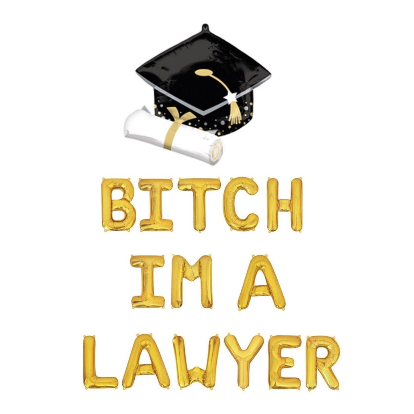 Bitch I'm A Lawyer Letter Balloon Kit
