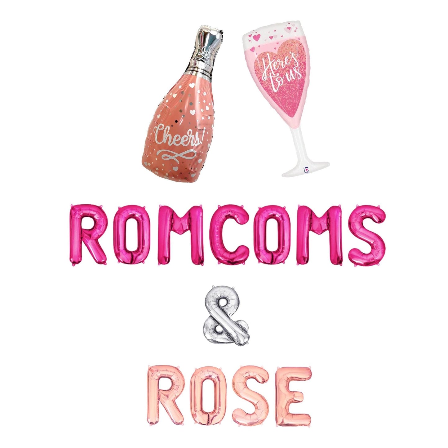 Romcoms & Rose Letter Balloon Kit