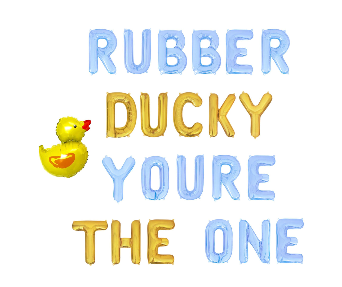 Rubber Ducky You're The One Letter Balloon Kit