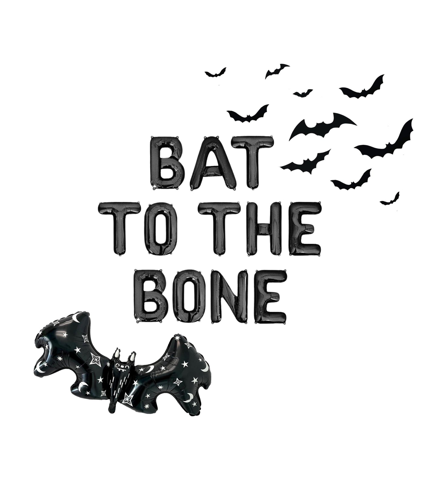 Bat To The Bone Letter Balloon Kit