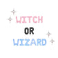 Witch Or Wizard (BabyPink+Black+BabyBlue) Halloween Letter Balloon Kit