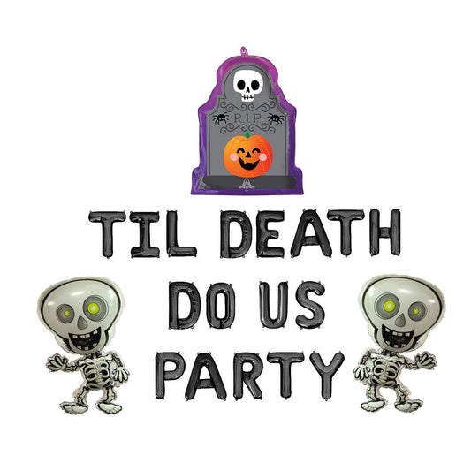 Til Death Do Us Party Halloween Letter Balloon Kit