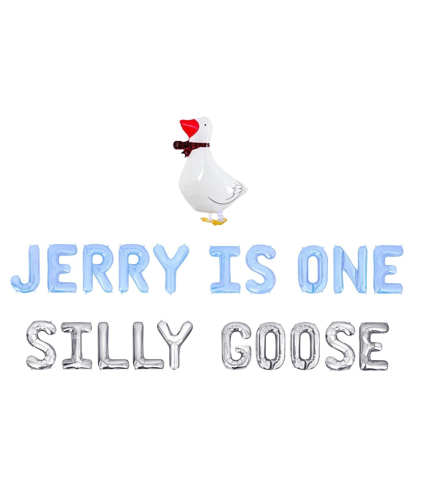 One Silly Goose Custom Name Letter Balloon Kit