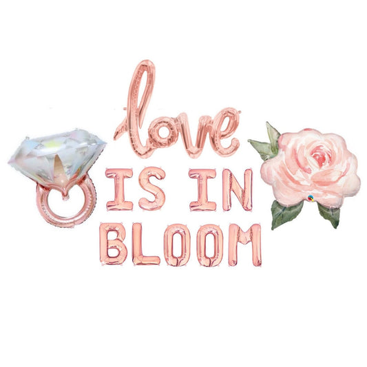 Love Is In Bloom Letter Balloon Kit