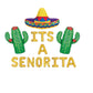 Its A Senorita Fiesta Baby Shower Letter Balloon Kit