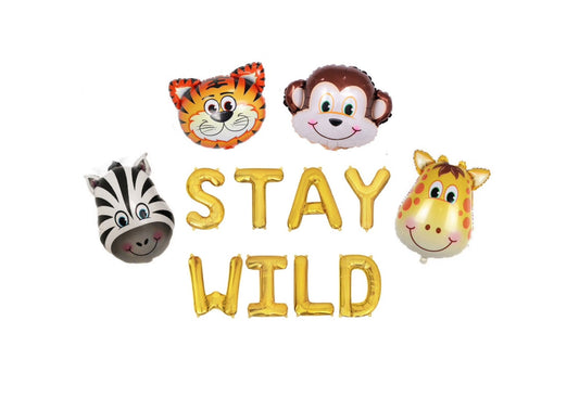 Stay Wild Letter Balloon Kit