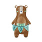 Bear With Boy Banner Balloon