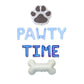 Pawty Time Dog Themed Birthday Letter Balloon Kit