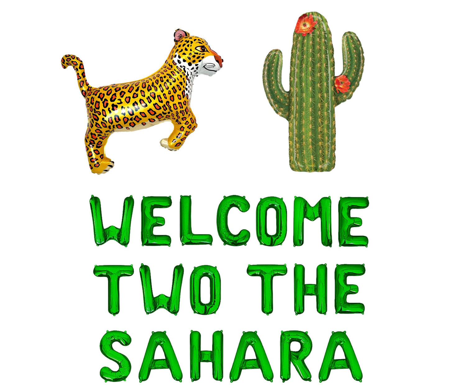 Welcome Two The Sahara Letter Balloon Kit