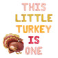 This Little Turkey Is One Letter Balloon Kit