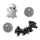 Ghost Star and Moon Bat Striped Circle Balloon Set