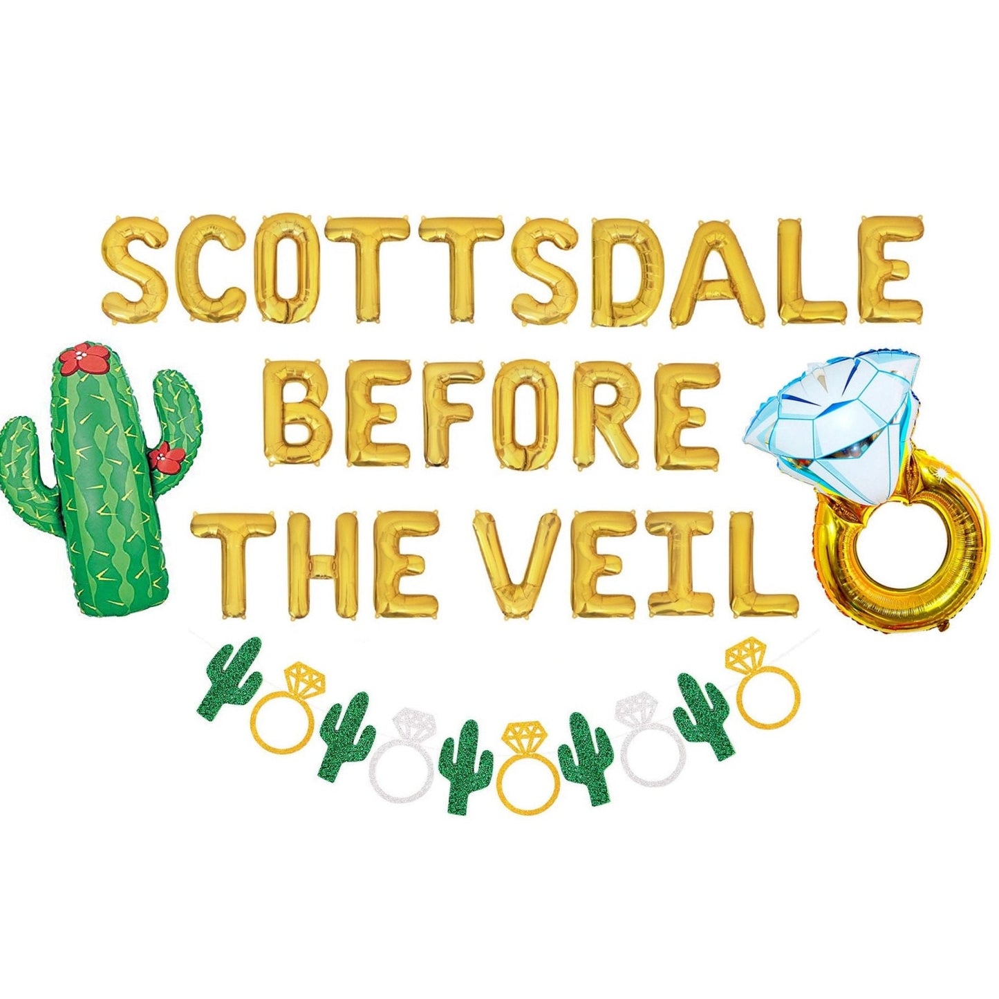 Scottsdale Before The Veil Bachelorette Letter Balloon Kit