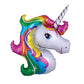 Rainbow Haired Unicorn Head Balloon