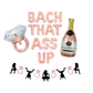 Bach That Ass Up (Rose) Letter Balloon Kit