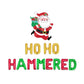 Ho Ho Hammered Multi-Colored Christmas Letter Balloon Kit