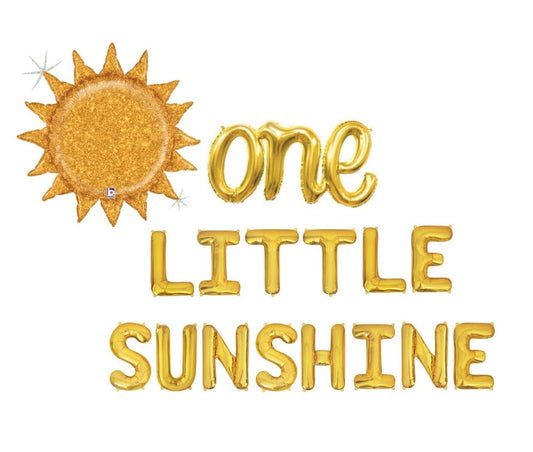 One Little Sunshine Letter Balloon Kit