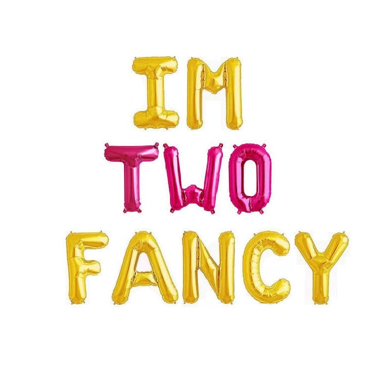 I'm Two Fancy Letter Balloon Kit