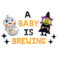 A Baby Is Brewing Halloween Letter Balloon Kit