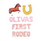 Custom Names First Rodeo Letter Balloon Kit